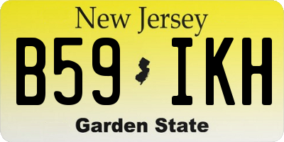 NJ license plate B59IKH
