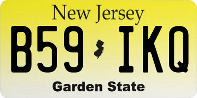 NJ license plate B59IKQ