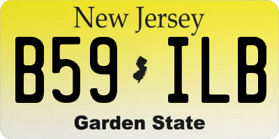NJ license plate B59ILB