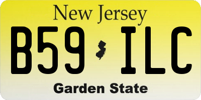 NJ license plate B59ILC