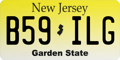 NJ license plate B59ILG