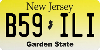 NJ license plate B59ILI