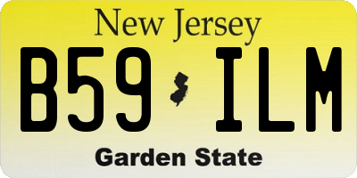 NJ license plate B59ILM