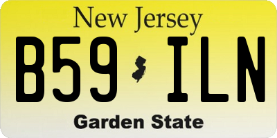 NJ license plate B59ILN