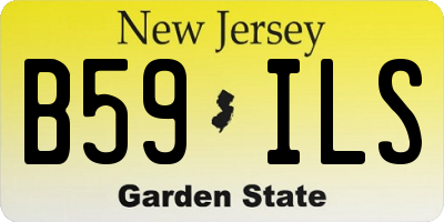 NJ license plate B59ILS