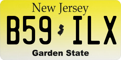 NJ license plate B59ILX