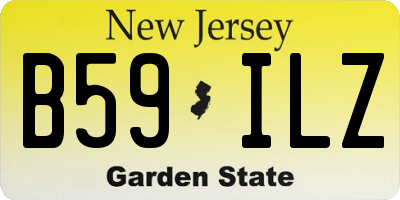 NJ license plate B59ILZ