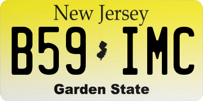 NJ license plate B59IMC
