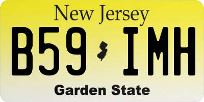 NJ license plate B59IMH