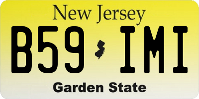 NJ license plate B59IMI