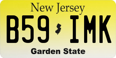 NJ license plate B59IMK