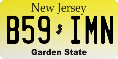 NJ license plate B59IMN