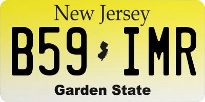 NJ license plate B59IMR