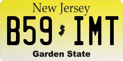 NJ license plate B59IMT