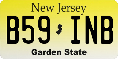 NJ license plate B59INB