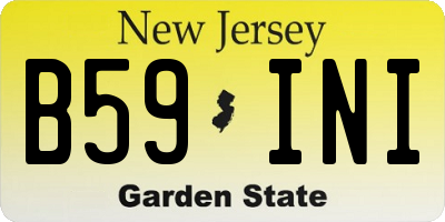 NJ license plate B59INI
