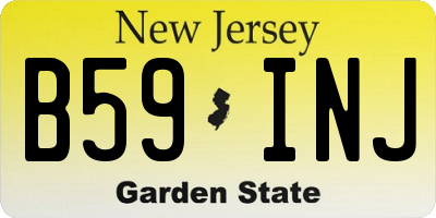 NJ license plate B59INJ