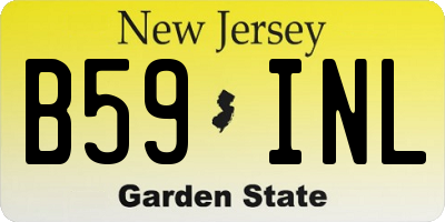 NJ license plate B59INL