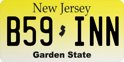 NJ license plate B59INN