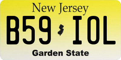 NJ license plate B59IOL