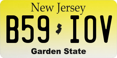 NJ license plate B59IOV