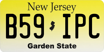 NJ license plate B59IPC
