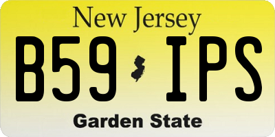 NJ license plate B59IPS
