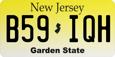 NJ license plate B59IQH