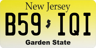 NJ license plate B59IQI