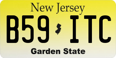 NJ license plate B59ITC