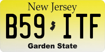 NJ license plate B59ITF