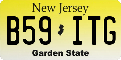 NJ license plate B59ITG