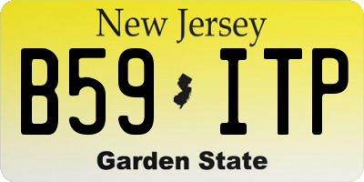 NJ license plate B59ITP