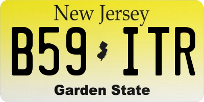 NJ license plate B59ITR