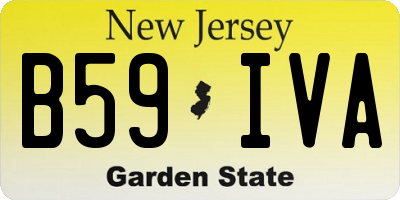 NJ license plate B59IVA