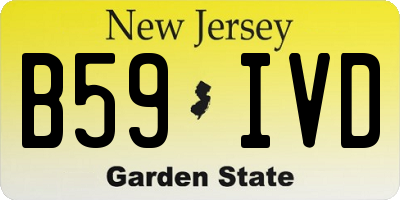 NJ license plate B59IVD