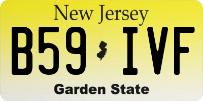 NJ license plate B59IVF