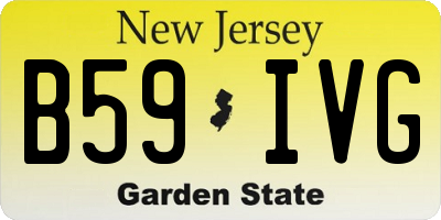 NJ license plate B59IVG