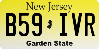 NJ license plate B59IVR