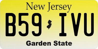 NJ license plate B59IVU