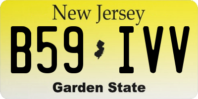 NJ license plate B59IVV