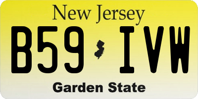 NJ license plate B59IVW
