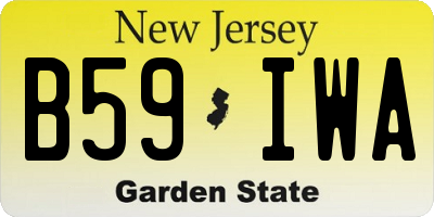 NJ license plate B59IWA