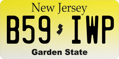 NJ license plate B59IWP