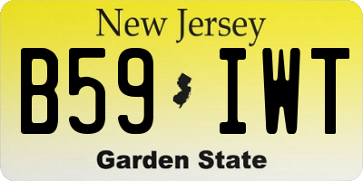 NJ license plate B59IWT