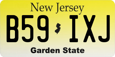 NJ license plate B59IXJ