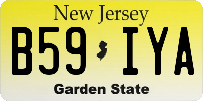 NJ license plate B59IYA