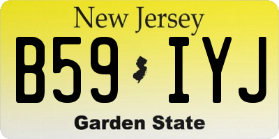 NJ license plate B59IYJ