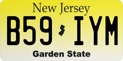 NJ license plate B59IYM