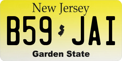 NJ license plate B59JAI